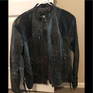 Harley Davidson leather riding jacket size L